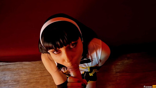 Монашка пустилась на Хэллоуин во все тяжкие и неожиданно дала в анал